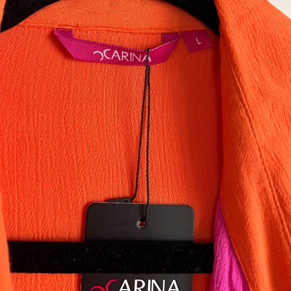 Carina Block Color Button up Blouse - Picture 2 of 3